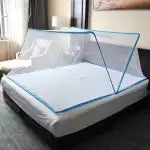 Single Bed Foldable Mosquito Net - (L - 4Ft , W - 6Ft)