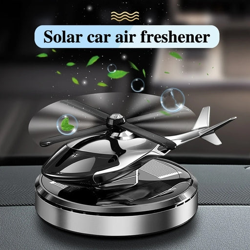 Solar Car Fragrance Helicopter Car Air Freshener Ornaments Decor Interior Decoration
