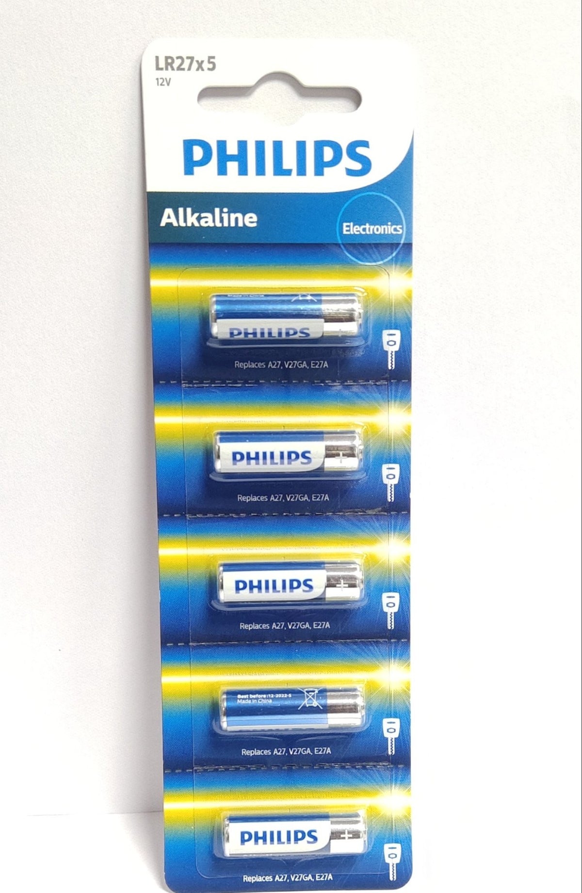 Original Philips LR27 27A 8LR50 12V Alkaline Minicells Battery (5 Pcs Pack )