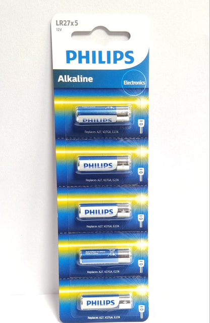 Original Philips LR27 27A 8LR50 12V Alkaline Minicells Battery (5 Pcs Pack )