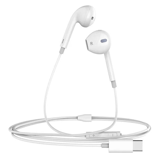 Type C EarPods Wired Earphones with Mic, in-Ear Stereo Super Bass Handsfree Headset for IPhone