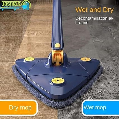 360° Triangle Twist Water Mop Self-Wringing Rotating Mop for Floor, Wall & Window