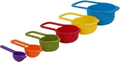 Rainbow Measuring Spoon Set,Stackable Combination Measuring Cup Tools,