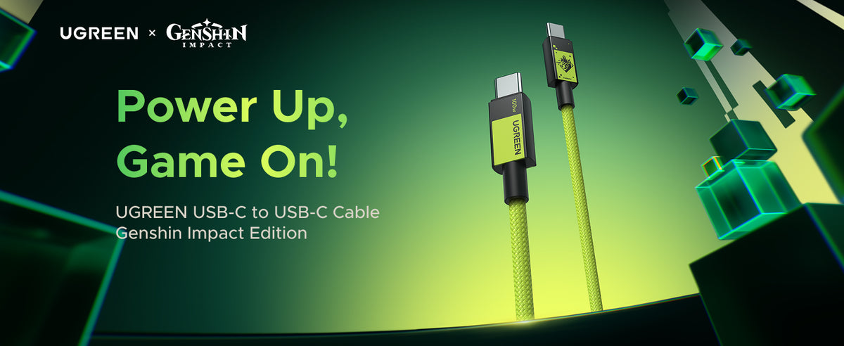 UGREEN 45063GI 100W USB-C to USB-C Cable Genshin Impact Edition - 1M