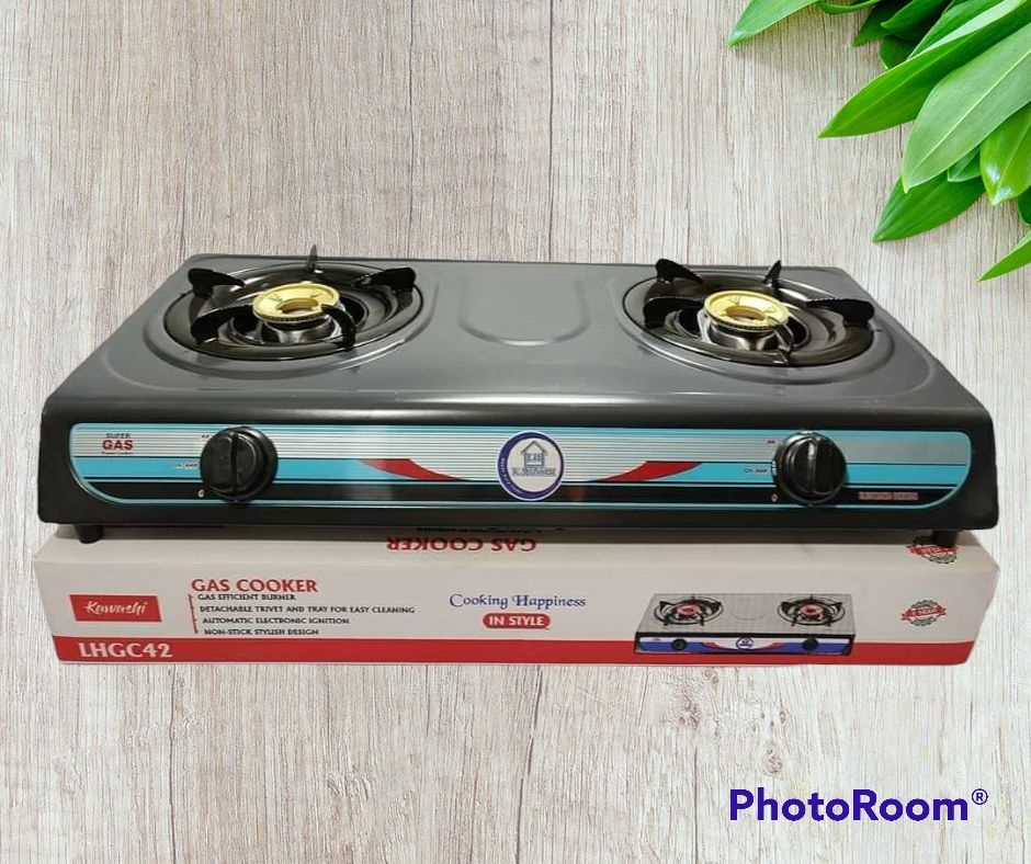 Double Burner Gas Cooker [12 Months Warraty for Ignition]