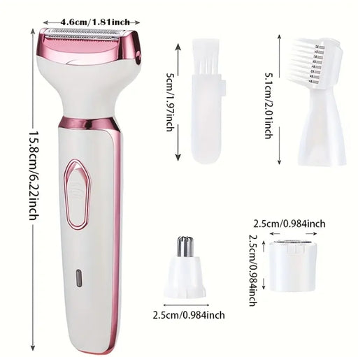 4In1 Women's Electric Hair Remover Multifunctional Women's Electric Shaver Trimmer Set