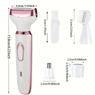 4In1 Women's Electric Hair Remover Multifunctional Women's Electric Shaver Trimmer Set