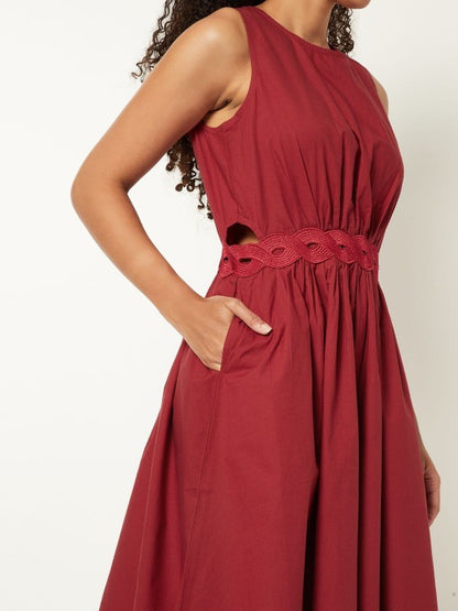 Women Solid a-Line Dress