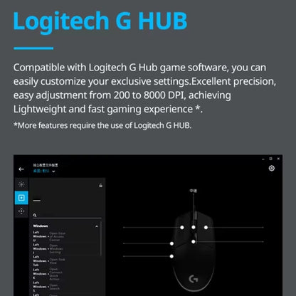 𝗟𝗼𝗴𝗶𝘁𝗲𝗰𝗵 𝗚𝟭𝟬𝟮 Gaming Mouse