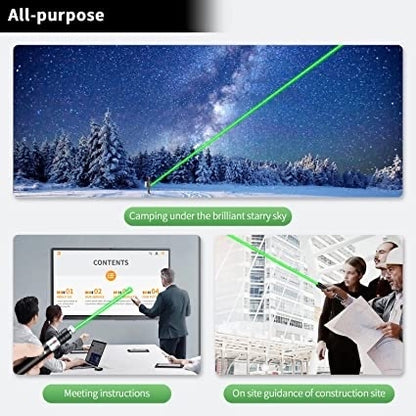 High-Power Green Laser Pointer for Presentations and Office Use, Long Range Laser Pointer Pen