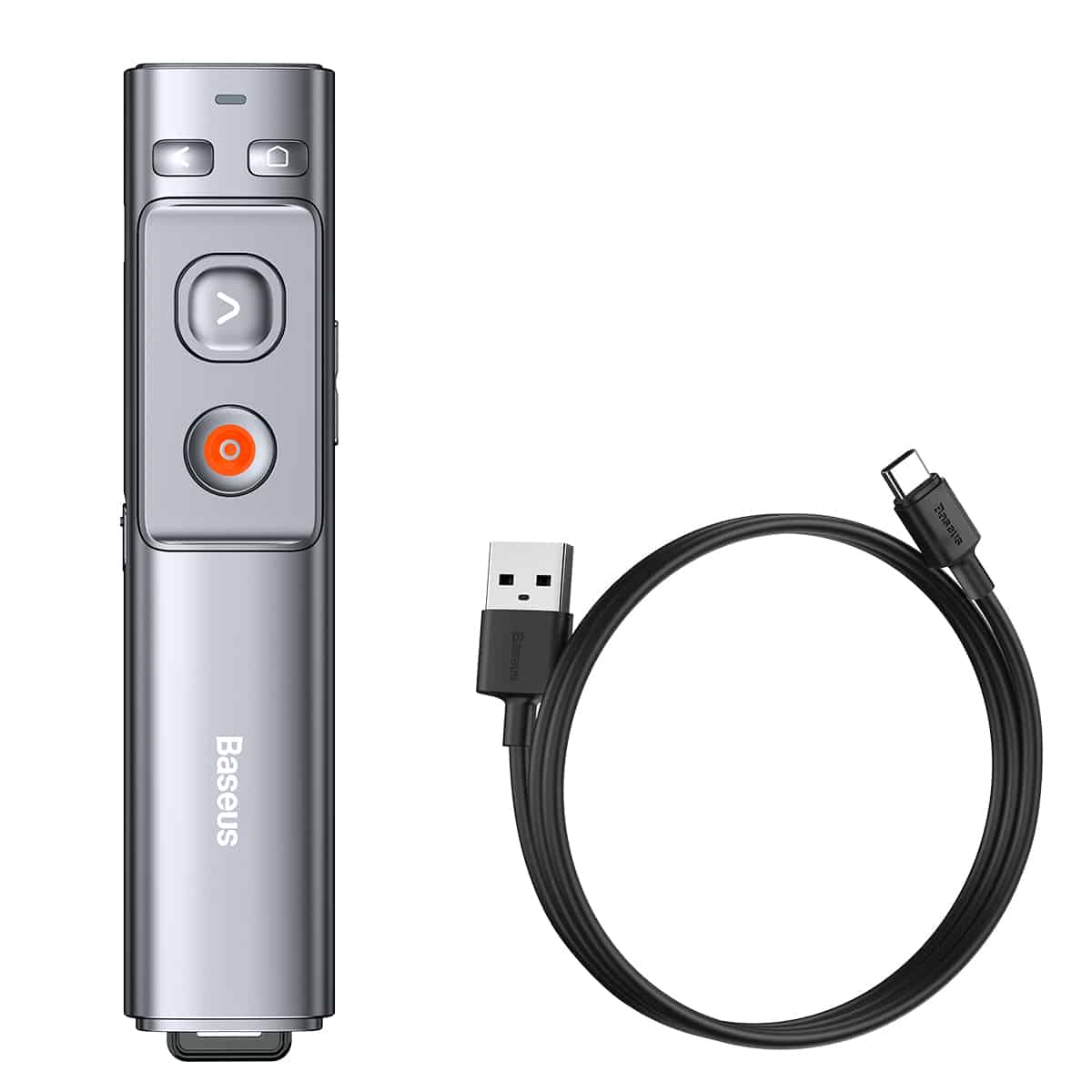 Baseus Orange Dot Wireless Presenter (Red Laser) ( Rechargeable )