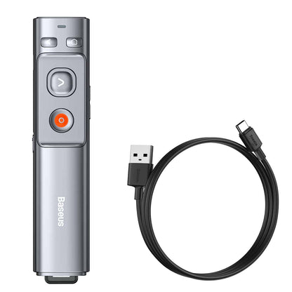Baseus Orange Dot Wireless Presenter (Red Laser) ( Rechargeable )