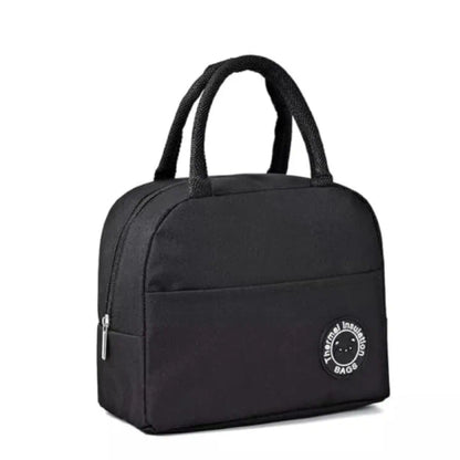 Leak-Proof, Hot & Cold, Reusable Tote, 2L Lunch Bag Black