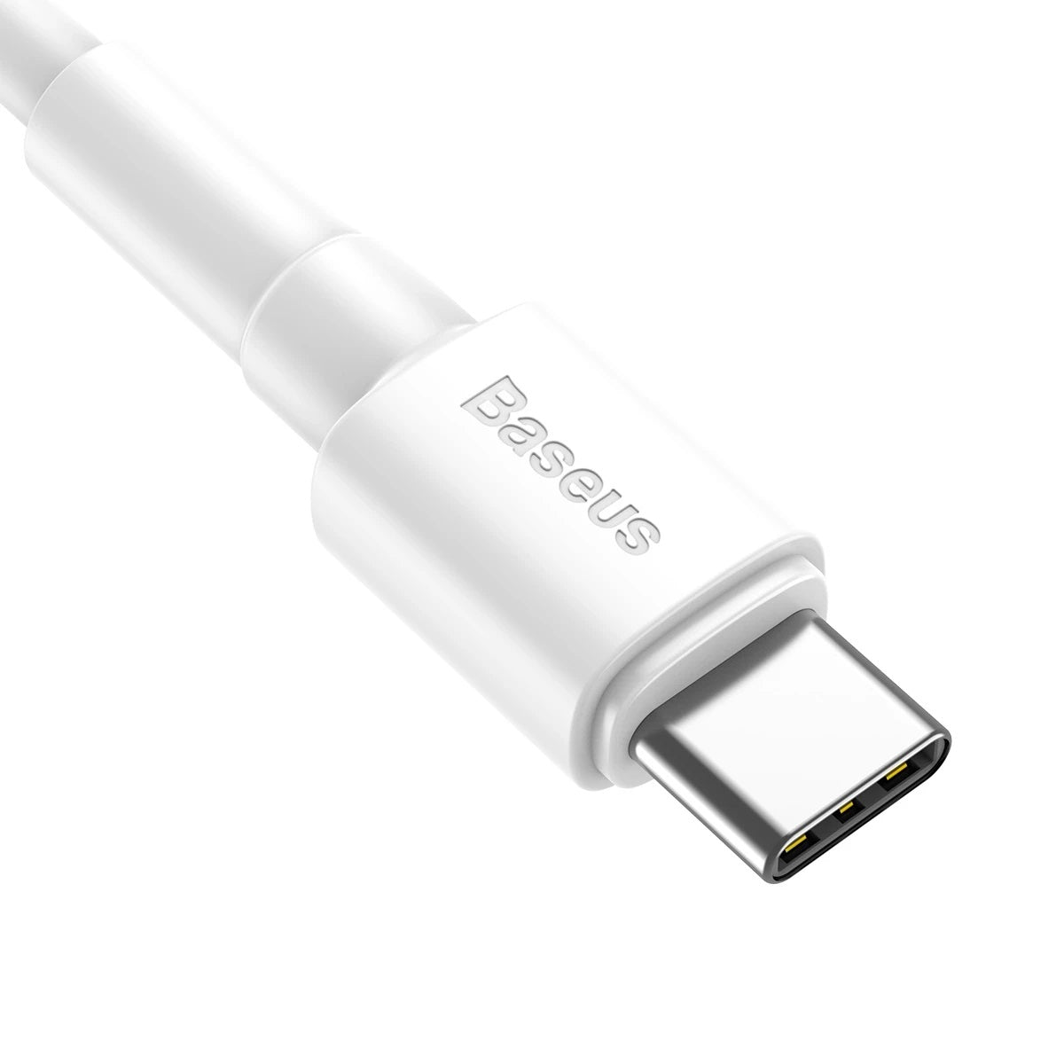 100% Genuine Baseus Mini White Cable USB For Type-C 3.0A 1Meter Length