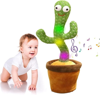 Dancing Cactus Plush Toy with Music, Lights, Singing & Bluetooth Educational Toy SMT