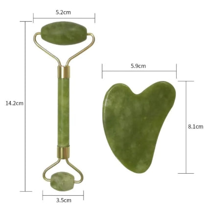 Facial Massage Roller of Natural Healing Stone, Excellent Beauty Skincare Tool