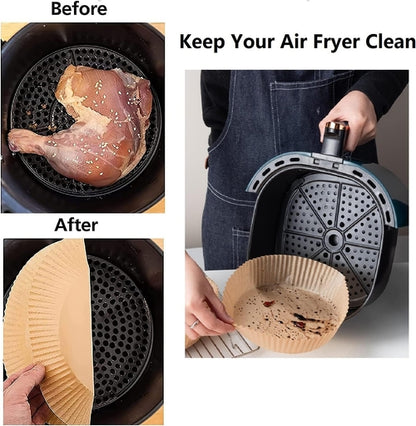 100Pcs/50pcs Food Grade Air Fryer Non-Stick (Fgaf ) Disposable Paper Liner 100 PCS for Frying Baking