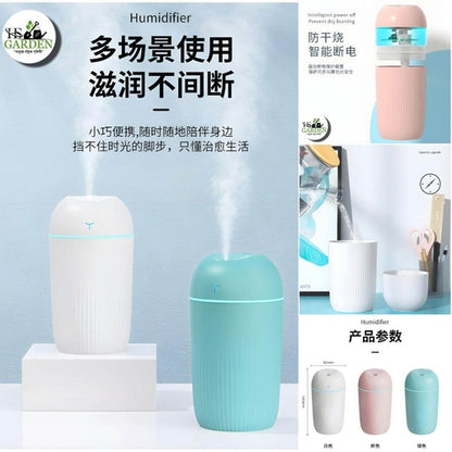 Portable Air Humidifier Ultrasonic Moisturizing USB Colorful Light Quiet Diffuser
