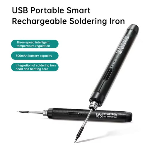 5V Micro-USB Soldering Iron Kit,with Battery Wireless Soldering Iron Portable Electric Welding
