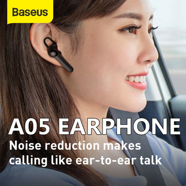 100% Genuine Baseus A05 Wireless Bluetooth 5.0 Earphone Headset + USB Docking Station - Black