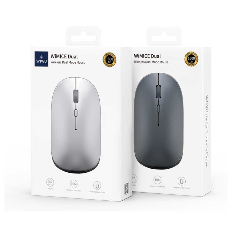 WiWu WM101 Wimice Bluetooth & Wireless Dual Mode Rechargeable Wireless Mouse