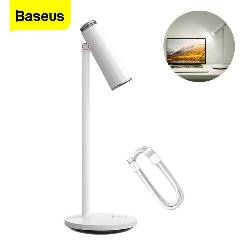 Baseus Table Lamp LED Desk Night Lamp Eye Protection Study Reading Light USB Rechargeable Desktop Office Work Table Lamp