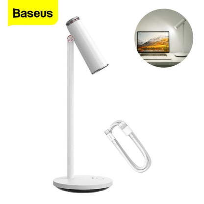 Baseus Table Lamp LED Desk Night Lamp Eye Protection Study Reading Light USB Rechargeable Desktop Office Work Table Lamp