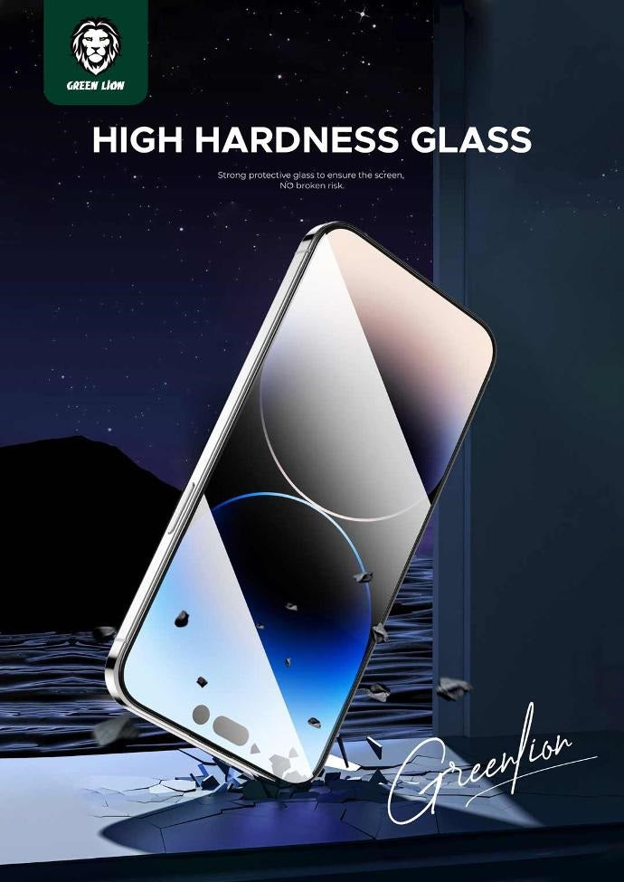 Green Lion 9H Steve Glass Strong Full Screen Protector For iPhone 14 PRO MAX Tempered Glass
