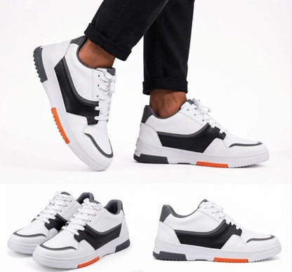 Classic White Chunky Sneakers Unisex Breathable Mesh Sports Running Shoes