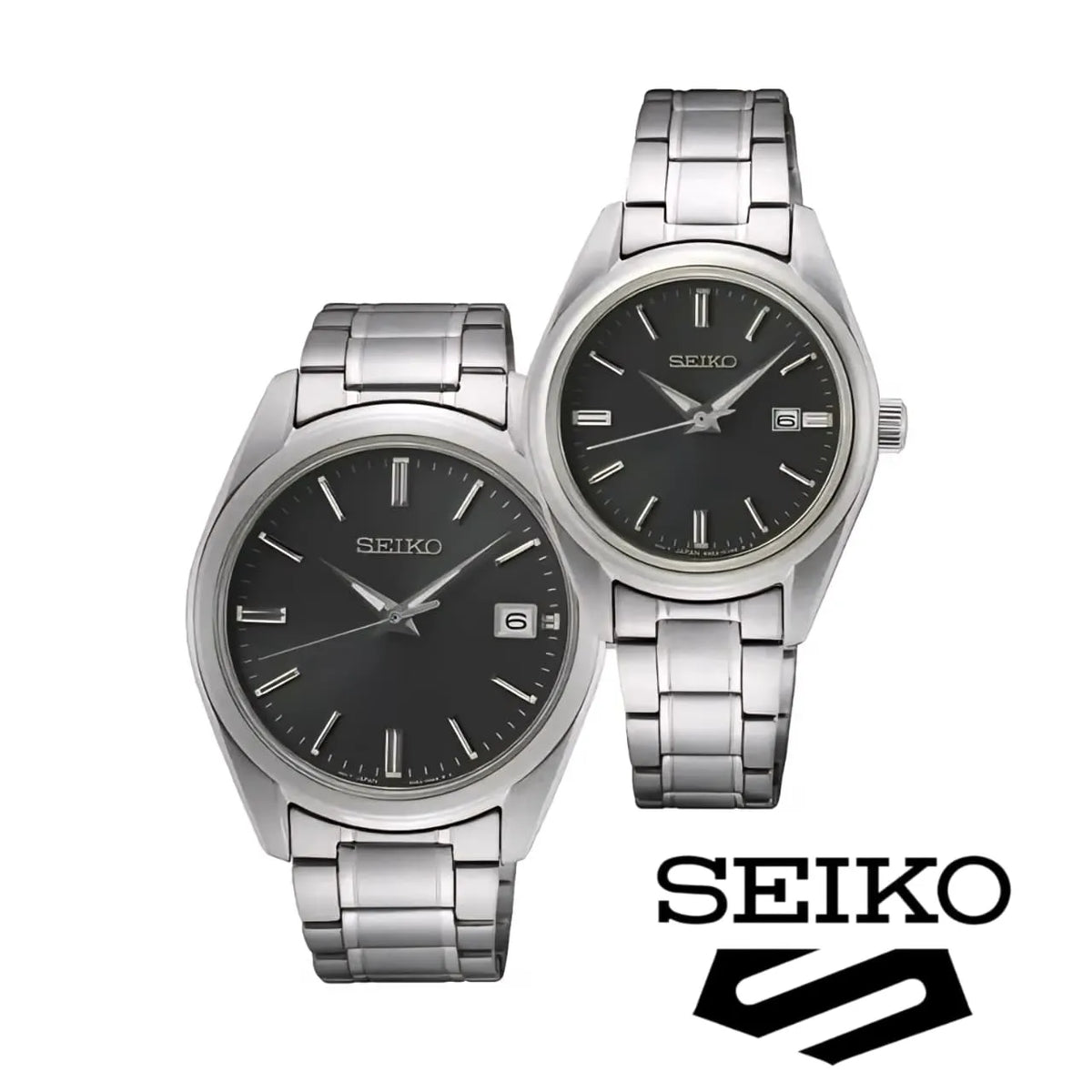 SEIKO Classic Watch Quartz Date Men Women Couple Watch