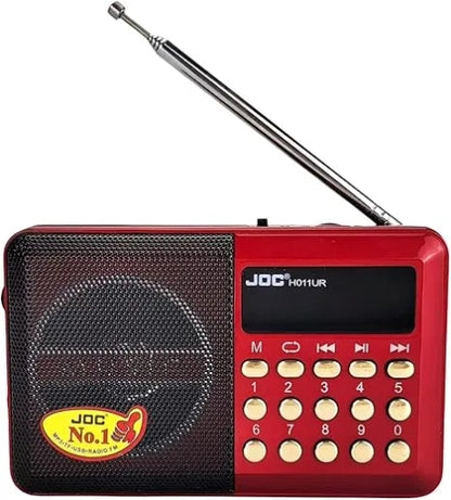 JOC Mini Compact Digital FM Radio Speaker with MP3 Player, High-Quality Sound & Portable Design
