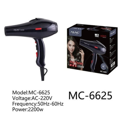 MAC SUPER PROFESSIONAL HAIR DRYER - MC6625B