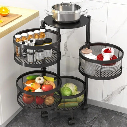 Storage Kitchen Trolley with Wheels (4 Layer)