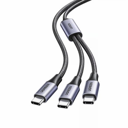 Ugreen 35087 USB-C to 2 USB-C 100W Braided Cable - 1.5M