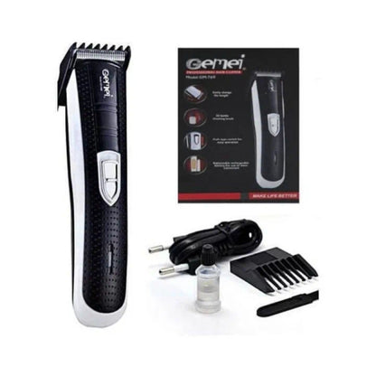 Gemei GM-769 Rechargeable Hair & Beard Clipper with Precision Trimmer for Smooth Grooming