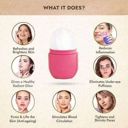 Facial Ice Roller for Face Big Size Beauty Tool for Skin Care and Cooling