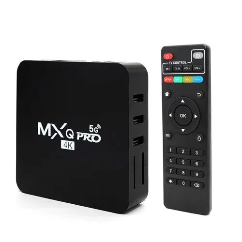 MXQ Pro 5G 4K Android 11 TV Box 2024 Android Smart Box H.265 HD 3D Dual Band 2.4G WiFi Quad Core Smart Home Media Player Netflix