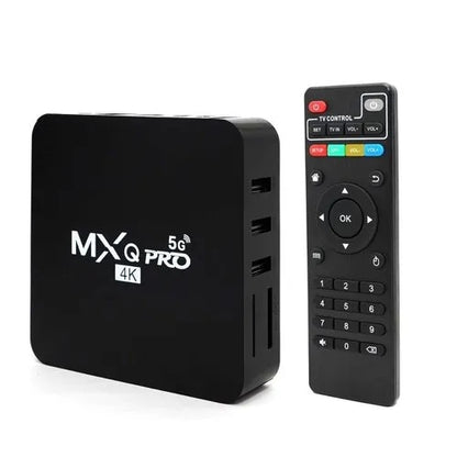 MXQ Pro 5G 4K Android 11 TV Box 2024 Android Smart Box H.265 HD 3D Dual Band 2.4G WiFi Quad Core Smart Home Media Player Netflix