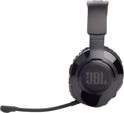 JBL Free WFH Wireless, Over Ear Headset with Detachable Voice-Focus Noise Cancelling Mic, Lossless & Low-lag 2.4GHz USB Dongle for Work from Home, Conference Calls, Online Learning & Teaching