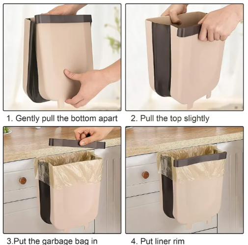 Foldable Kitchen Waste Bin