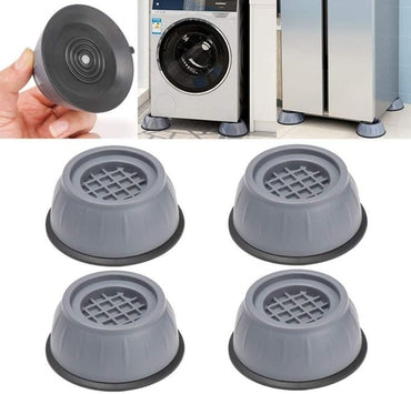 SHOCK PAD 4 Pcs Noise Cancelling Washing Machine Support, Washer and Dryer Anti-Vibration Pads