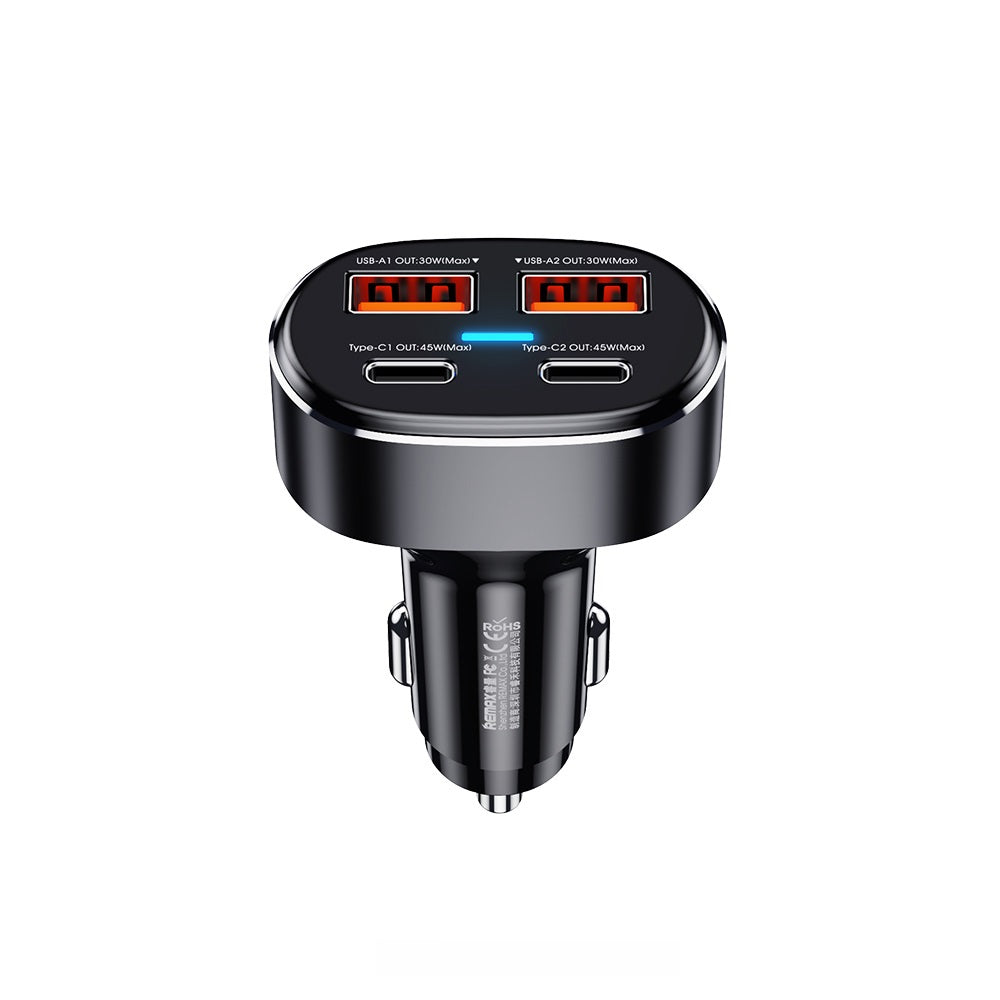 Remax Car Charger Duke Series 75W 2 Type-C + 2USB