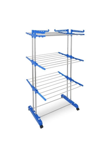 Three Layer Clothes Rack - Silver