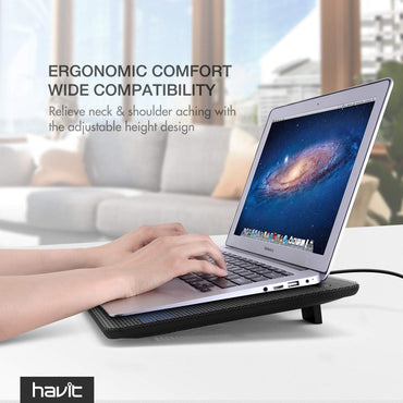 Havit HV-F2035 Cooling Pad For 14" - 15.6" Notebook Laptops