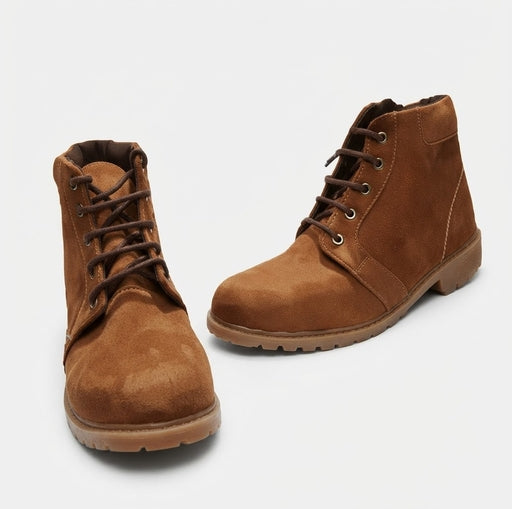 Classic Tan Suede Ankle Boots – Rugged Comfort Edition