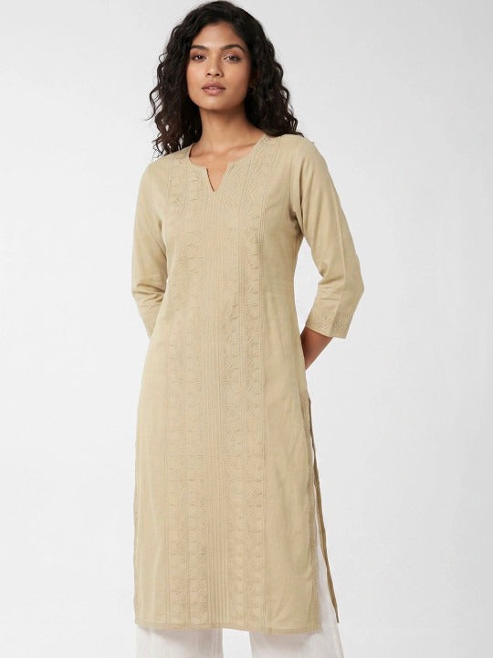 Women Ethnic Motifs Embroidered Thread Work Kurta