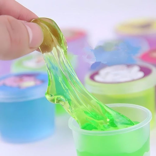 Magic Clay Slime Crystal Colour Blowing Bubbles 12Pcs in One Pack