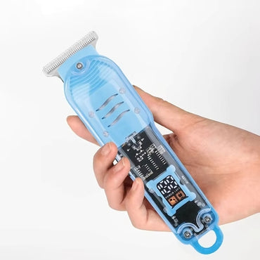 Transparent Digital Hair Clipper Trimmer