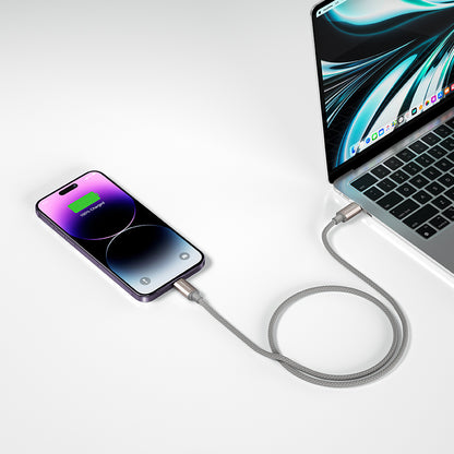 KEEPHONE Flash 27W Fast Charging Cable Type-C to Lightning Cable | Military-Grade Durability - 1.2M