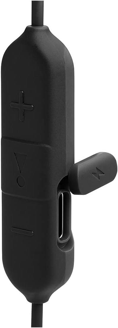 JBL Endurance Run 2 Wired - Waterproof Wired Sports in-Ear Headphones, Pure Bass Sound, Hands-Free Calls, Never Hurt. Never Fall Out. (Black)